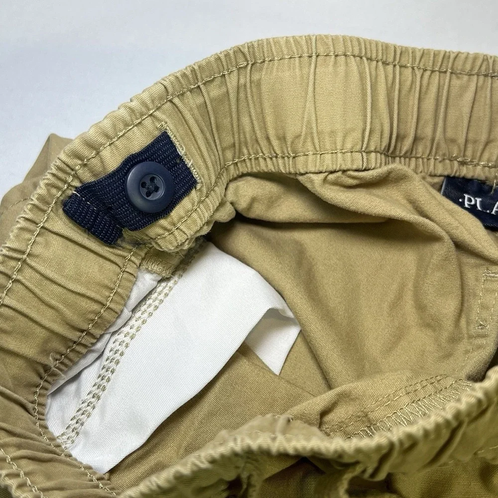 CHILDREN'S PLACE BOYS SIZE 14 KHAKI CARGO UNIFORM SHORTS ADJUSTABLE WAIST‎